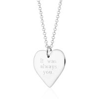Engraved Silver Middle Necklace (Massive)