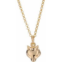 Gold Plated Fox Necklace