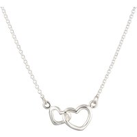 Sterling Silver Related Hearts Necklace