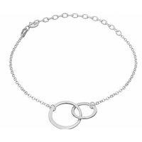 Silver Connected Circles Bracelet