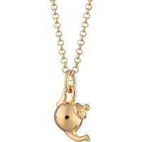 Gold Plated Teapot Necklace