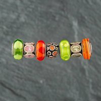 Pre-Owned Pandora Sterling Silver 7 Assorted Bead Charms 41221048