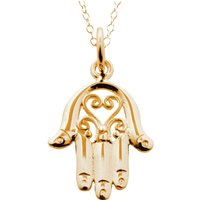 Gold Plated Fatima Hand Necklace