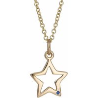 Cast 9 Carat Gold Open Megastar Necklace With Sapphire