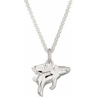Silver Flying Pig Necklace