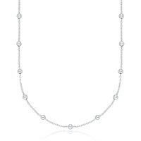 Silver Satellite tv for pc Chain Necklace
