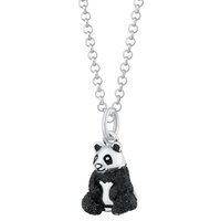 Silver Panda Necklace