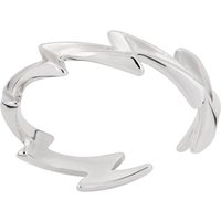 Silver Lightning Bolt Stacking Ring