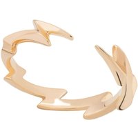 Gold Plated Lightning Bolt Stacking Ring