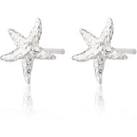 Silver Starfish Stud Earrings