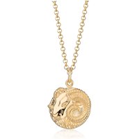 Gold Plated Aries Zodiac Necklace