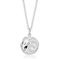Silver Aries Zodiac Necklace
