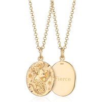 Gold Plated Capricorn Zodiac Necklace
