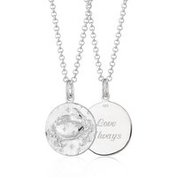 Silver Most cancers Zodiac Necklace