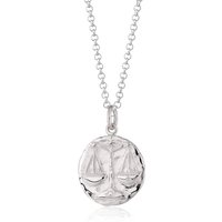 Silver Libra Zodiac Necklace