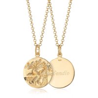 Gold Plated Aquarius Zodiac Necklace