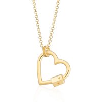 Gold Plated Middle Carabiner Allure Collector Necklace