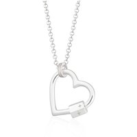Silver Center Carabiner Attraction Collector Necklace