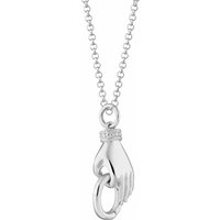 Silver Antique Hand Appeal Collector Necklace