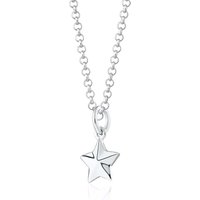 Silver Faceted Superstar Necklace