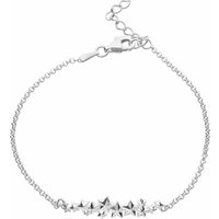 Silver Famous person Cluster Bracelet