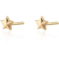 Gold Plated Faceted Big name Stud Earrings
