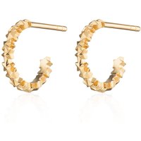 Gold Plated Big name Cluster Hoop Stud Earrings