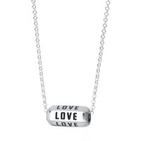 Silver Love is All Round Necklace (Black)