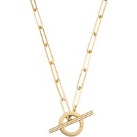 Gold Plated Lengthy Hyperlink Attraction Collector Necklace