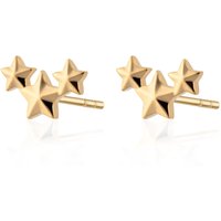 Gold Plated Big name Cluster Stud Earrings