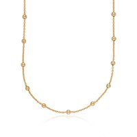 Gold Plated Satellite tv for pc Chain Necklace