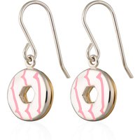 Silver Birthday party Ring Hook Earrings