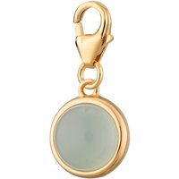 Gold Plated Blue Agate Therapeutic Stone Appeal (Self assurance)