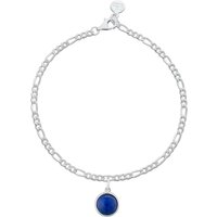 Silver Therapeutic Stone Figaro Attraction Bracelet