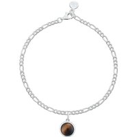 Silver Therapeutic Stone Figaro Attraction Bracelet