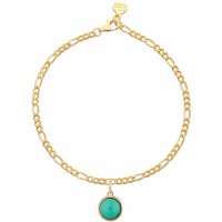 Gold Plated Therapeutic Stone Figaro Attraction Bracelet