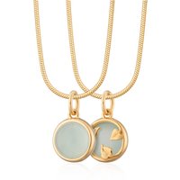 Gold Plated Therapeutic Stone Necklace