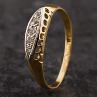 Pre-Owned Yellow Gold Diamond Five Stone Ring 4138934