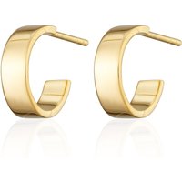 Gold Plated Large Huggie Hoop Earrings