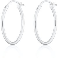 Silver Vintage Maxi Hoop Earrings