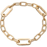 Gold Plated Triple Hyperlink Appeal Collector Bracelet