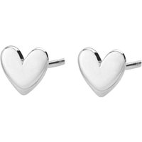 Silver Center Stud Earrings