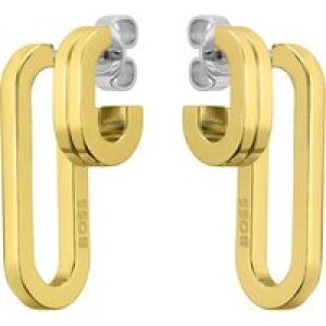 BOSS Hailey Yellow Gold Tone Drop Girls Earrings 1580325