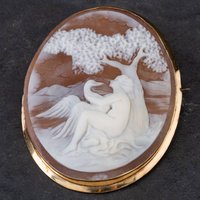 Pre-Owned Vintage Cameo Oval Brooch 4113487