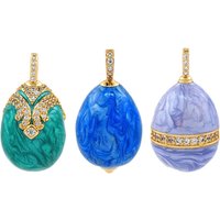 Enamel Easter Egg Necklace Pendant – 1 or 2 Pendants & 6 Colours