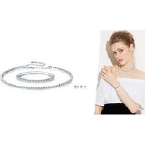 3-Piece Swarovski Crystal Unmarried Row Jewelry Set!