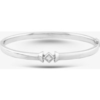 Pre-Owned 18ct White Gold Diamond Standard Hinged Bangle 41211076