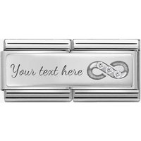 Nomination CLASSIC Silvershine Symbols Cubic Zirconia Infinity Double Charm 330731/14