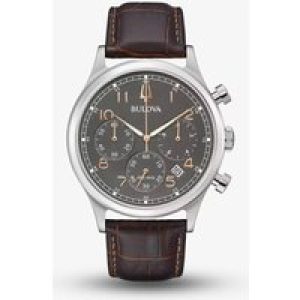 Bulova Precisionist Chronograph Brown Dial Watch 96B356