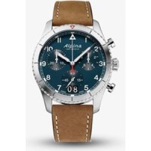 Alpina Mens Startimer Pilot Brown Chronograph Watch AL-372NW4S26